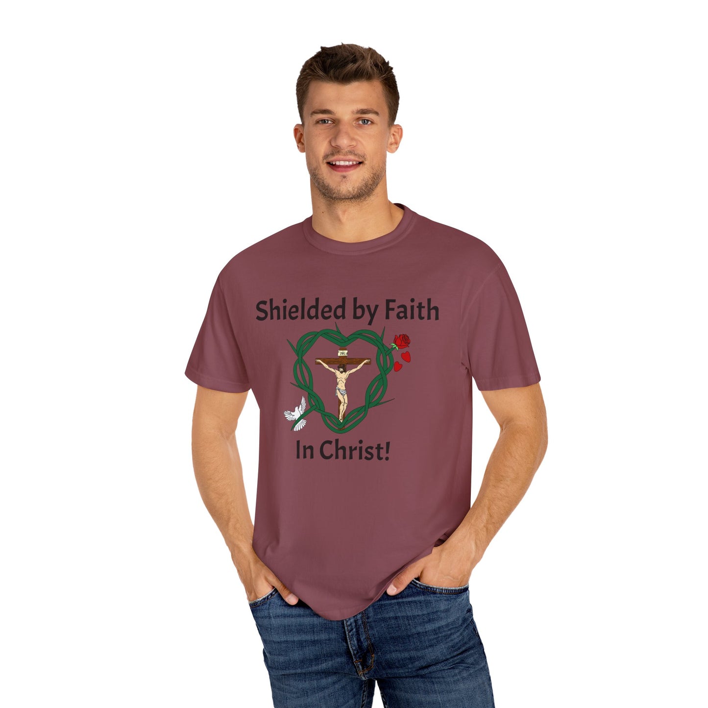 Shield of Faith,  Adult Unisex Garment-Dyed T-shirt