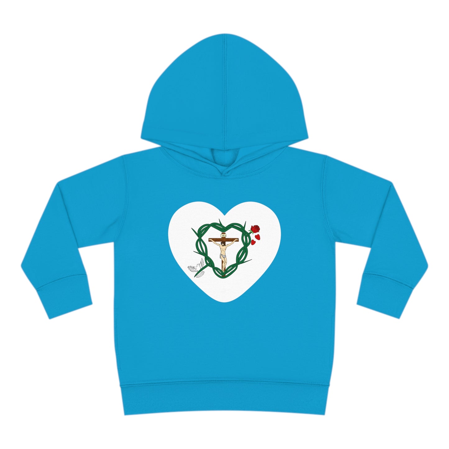 Our Shield Heart, Toddler Pullover Fleece Hoodie