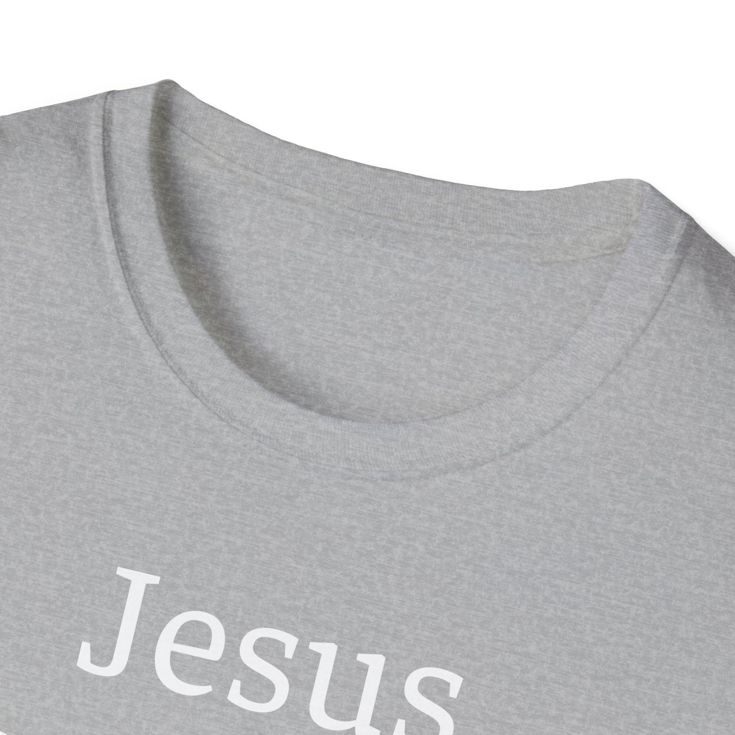 Jesus is and has the answer. Adult Unisex Soft-style T-Shirt