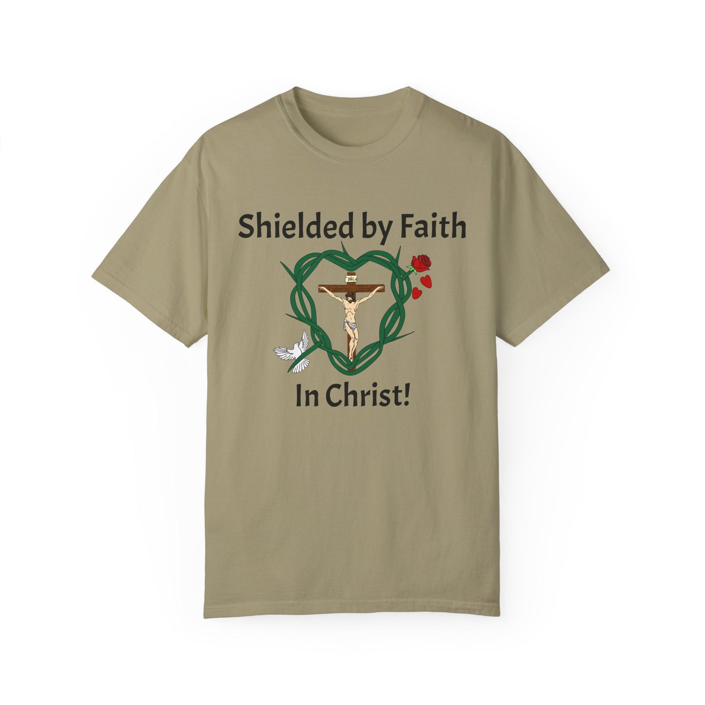 Shield of Faith,  Adult Unisex Garment-Dyed T-shirt