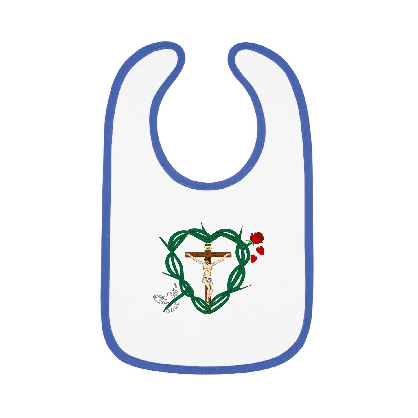 Our Shield, Baby Contrast Trim Jersey Bib