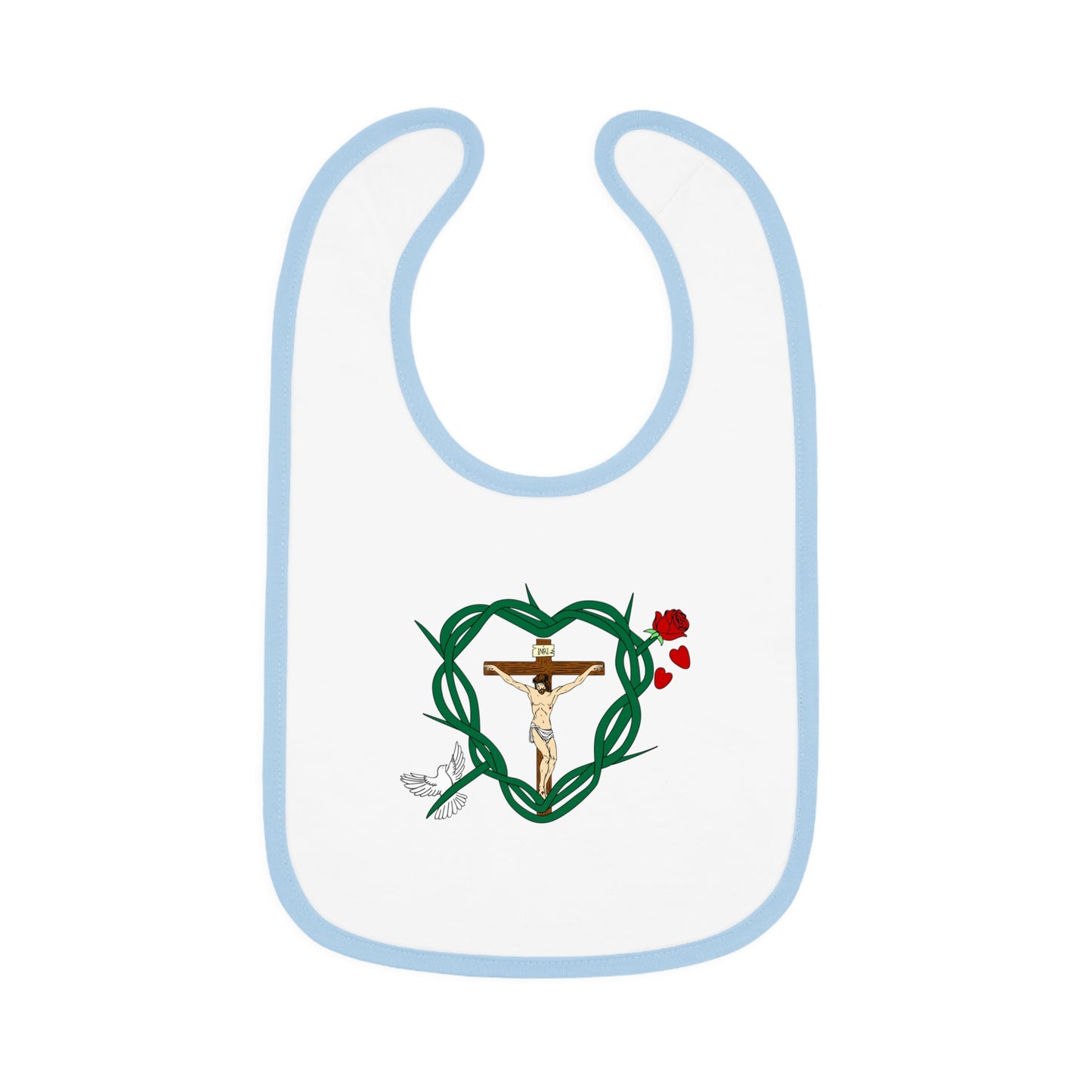 Our Shield, Baby Contrast Trim Jersey Bib