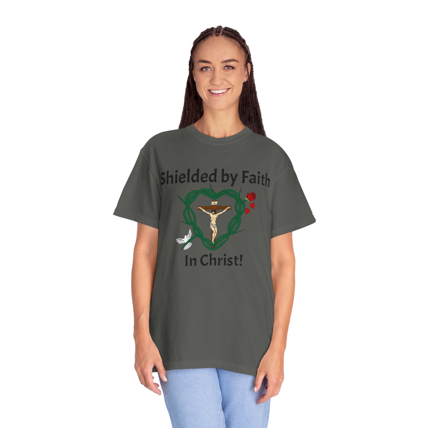 Shield of Faith,  Adult Unisex Garment-Dyed T-shirt