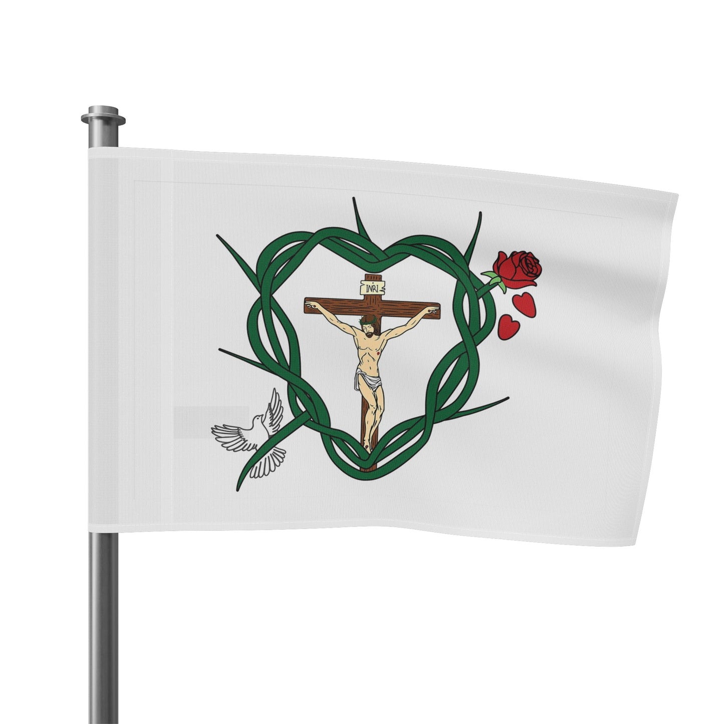 Shield of Faith in Christ Flag (Single Sided Print)