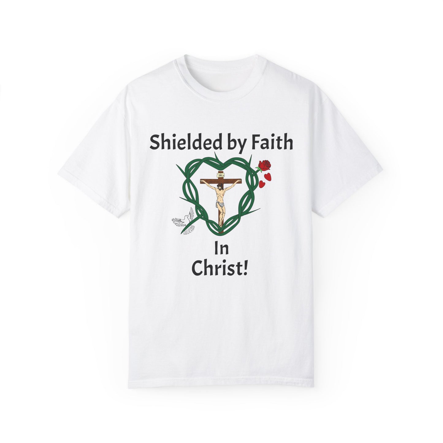 Shield & Message Adult Unisex Garment-Dyed T-shirt