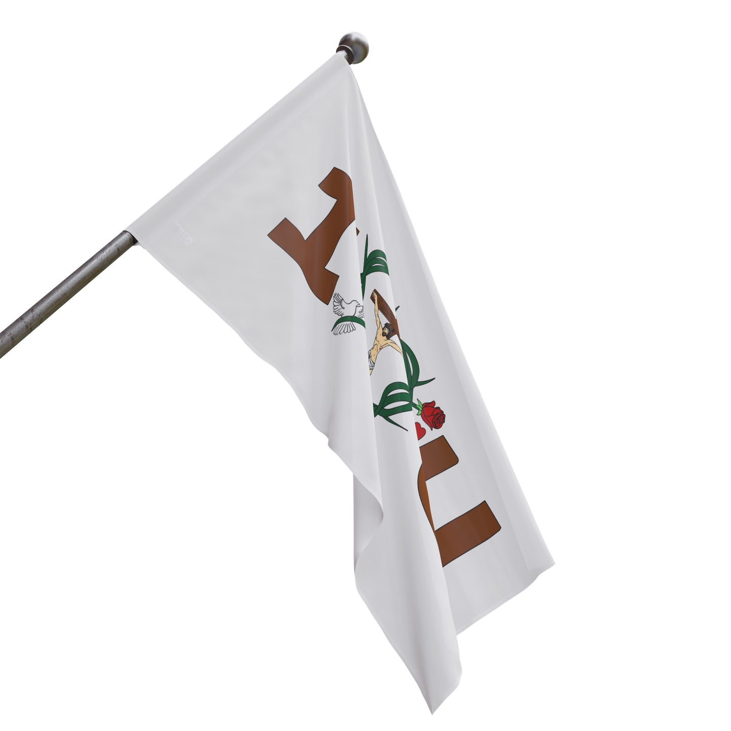 A Message of Love Flag (Single Sided Print)