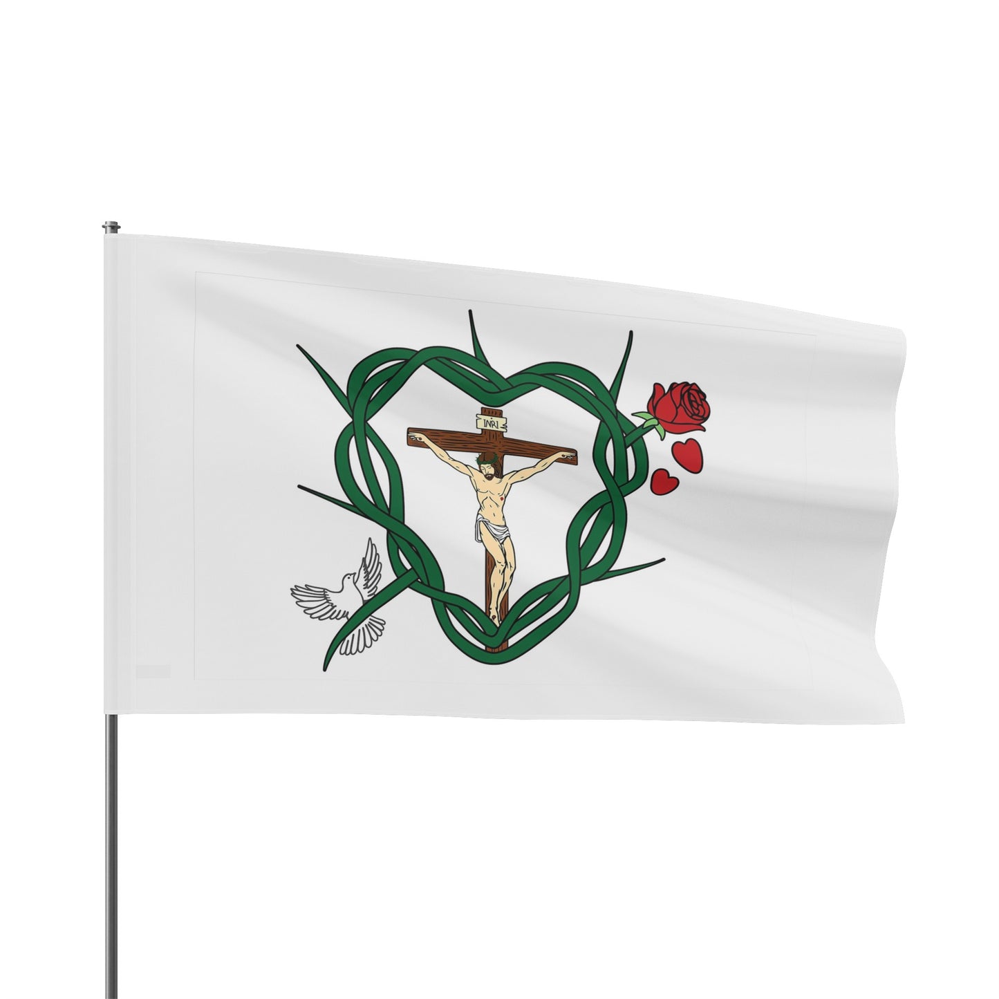 Shield of Faith in Christ Flag (Single Sided Print)