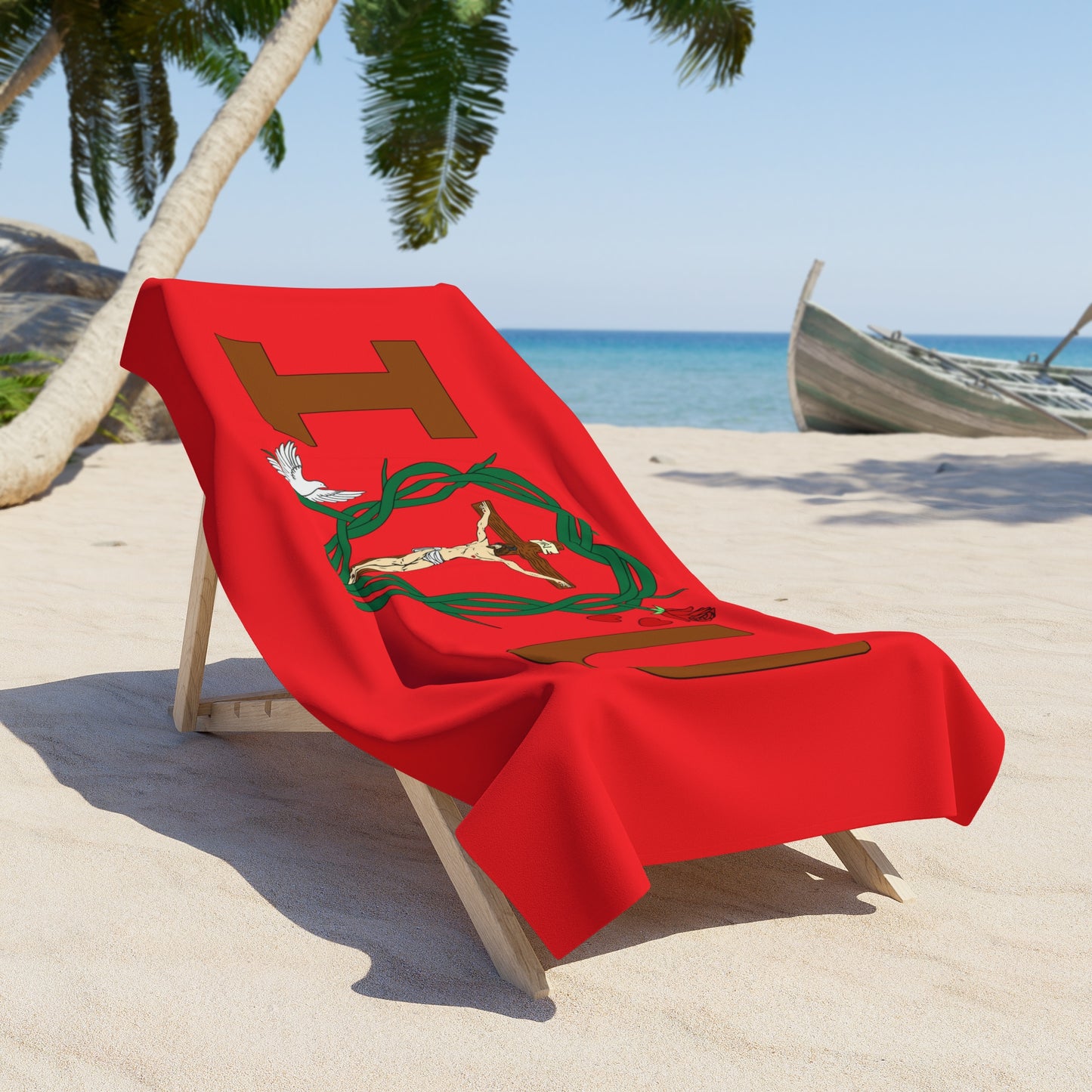 A Message of Love, Red Beach Towel