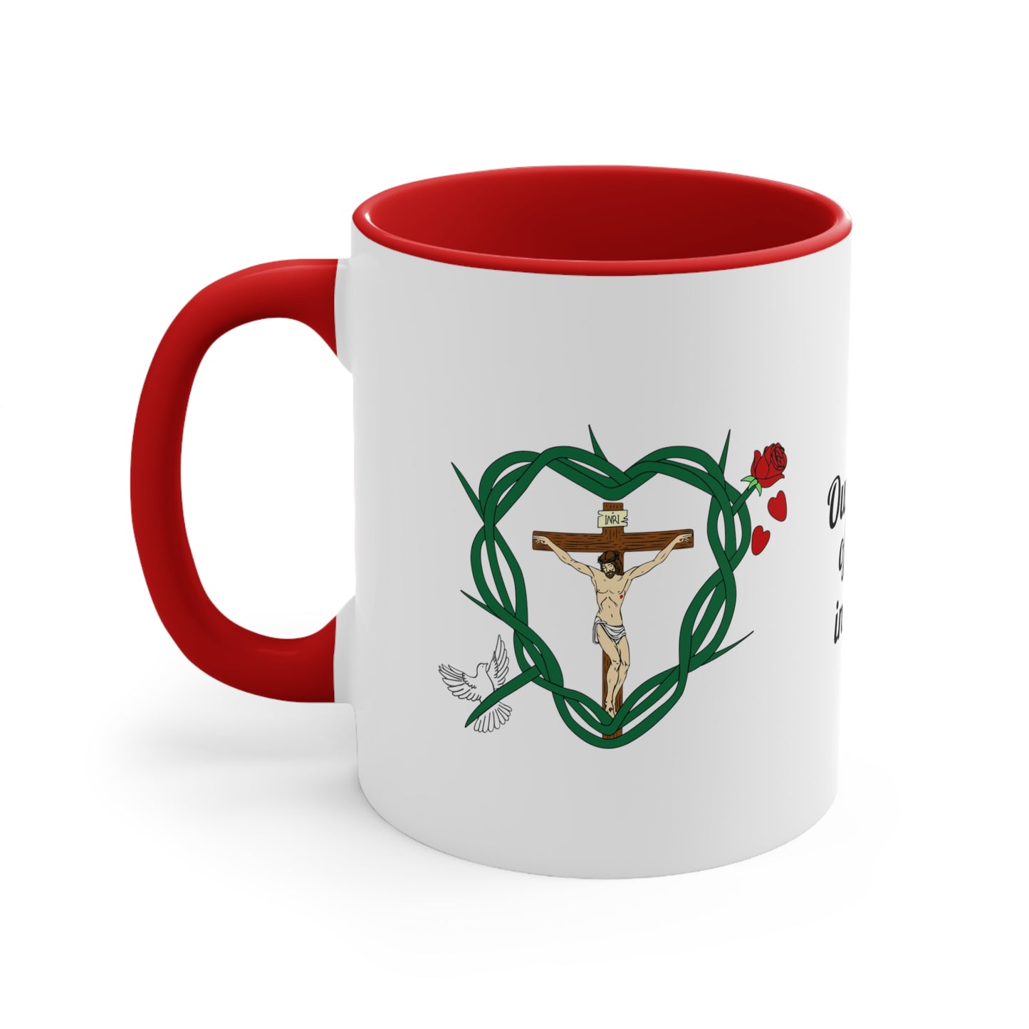 Our Shield WT, Two-Tone 11oz Accent Mug