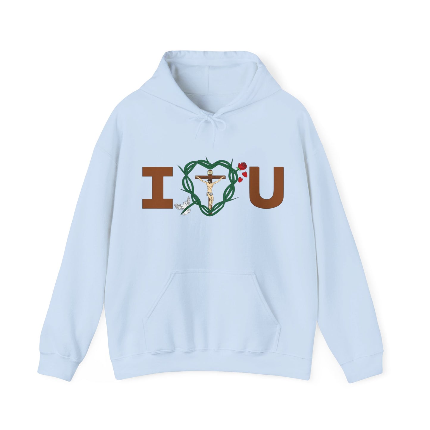 Message of Love, Adult Unisex Heavy Blend™ Hooded Sweatshirt