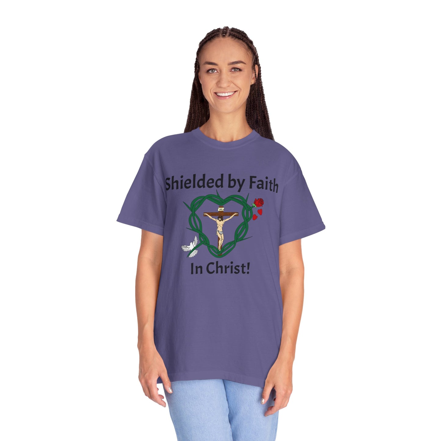 Shield of Faith,  Adult Unisex Garment-Dyed T-shirt