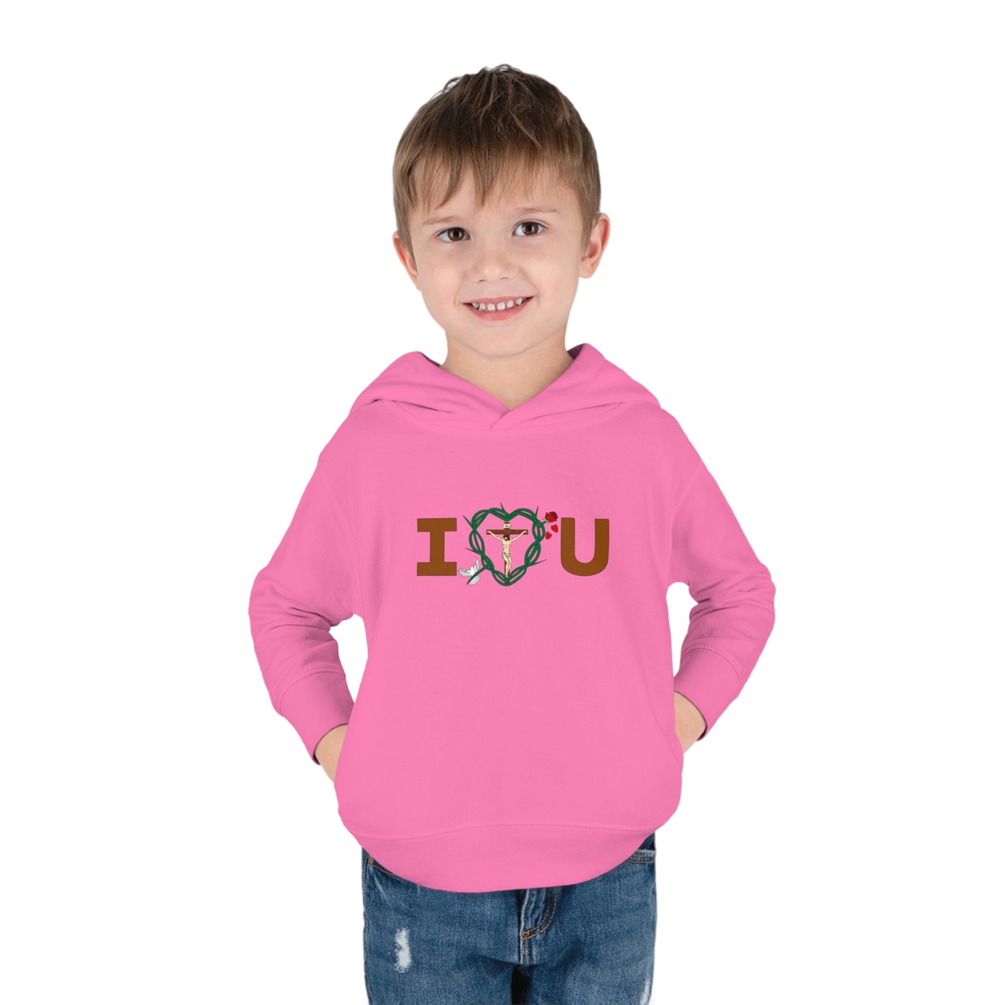 Message of Love, C Toddler Pullover Fleece Hoodie