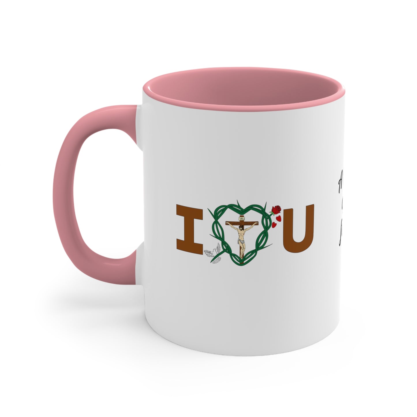 A Message of Love & Title, Two-Tone 11oz Accent Mug