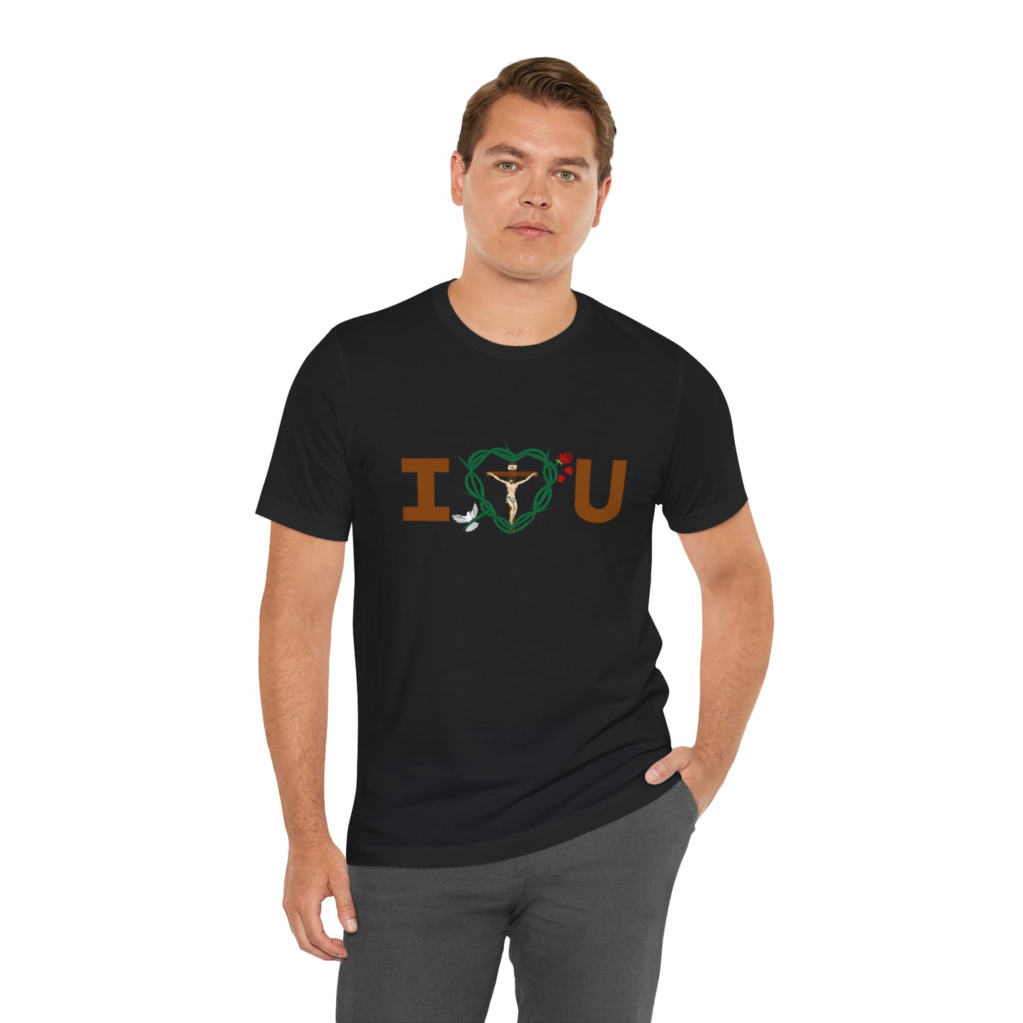 Message of Love, Adult Unisex Jersey Short Sleeve Tee