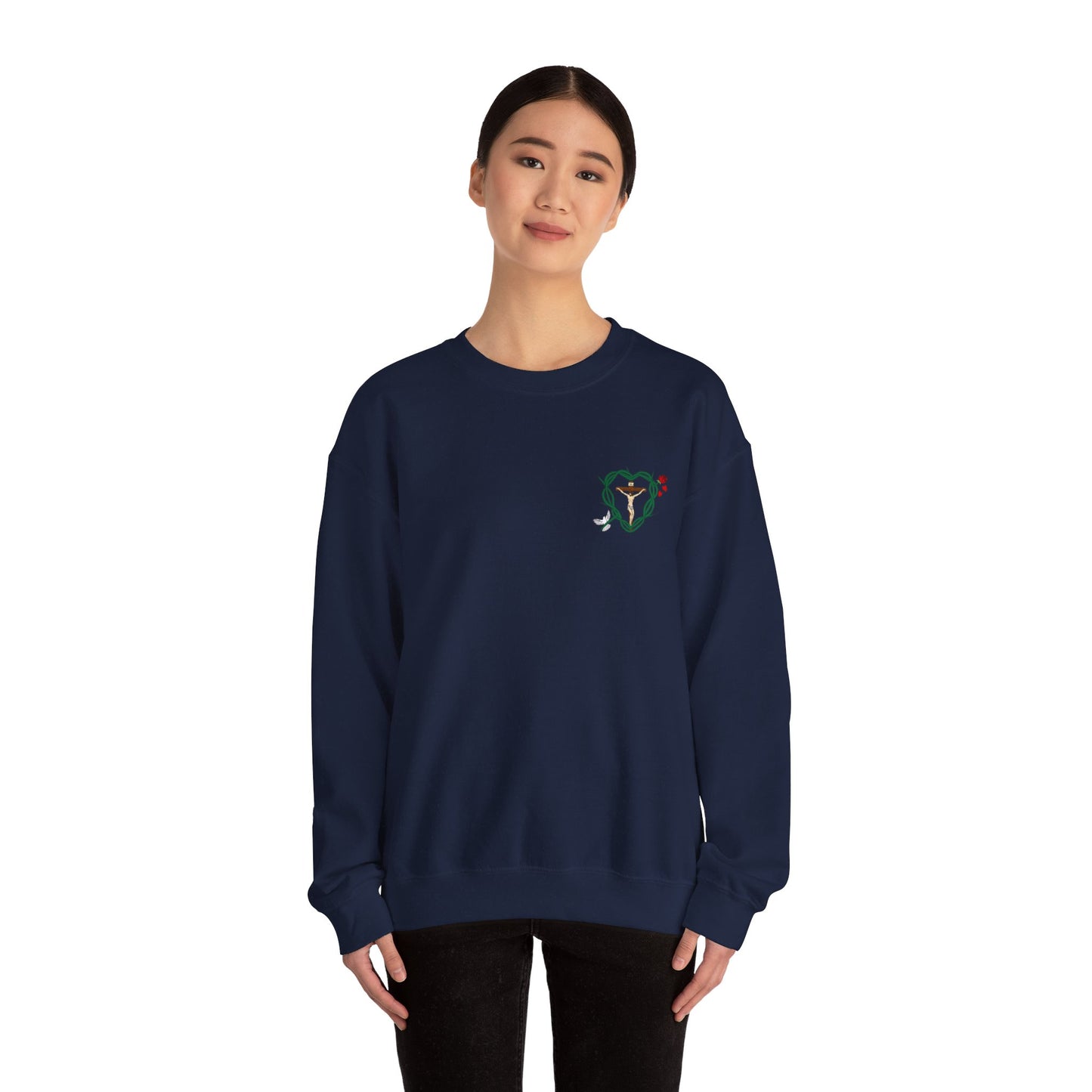 Our Shield, S Adult Unisex Heavy Blend™ Crewneck Sweatshirt