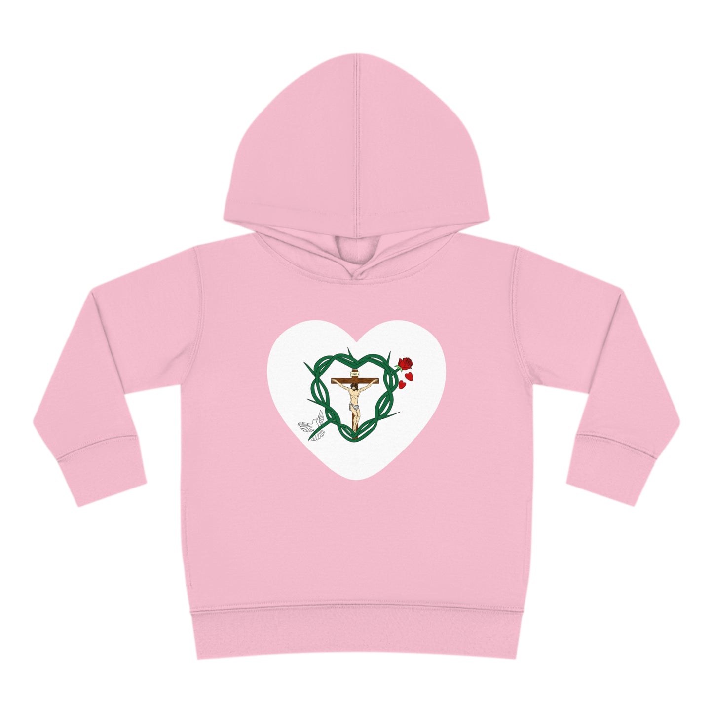 Our Shield Heart, Toddler Pullover Fleece Hoodie