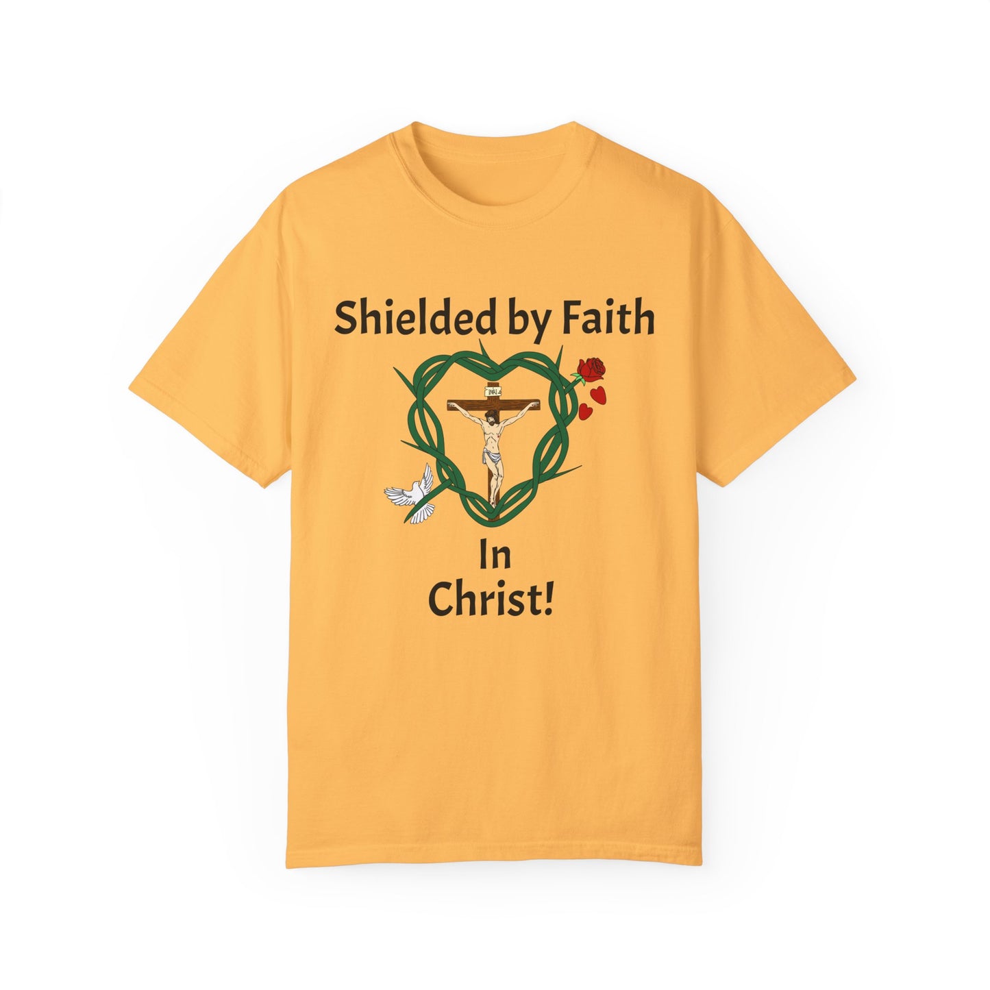 Shield & Message Adult Unisex Garment-Dyed T-shirt