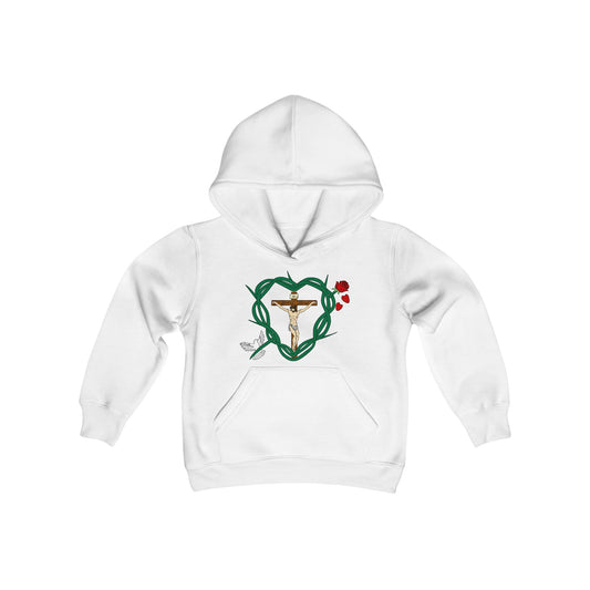 Our Shield, Youth Heavy Blend Hooded Sweatshirt