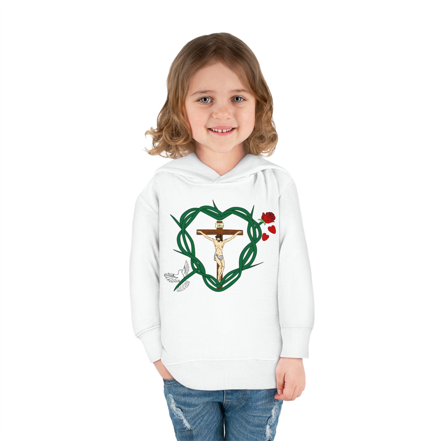 Our Shield, Toddler Pullover Fleece Hoodie