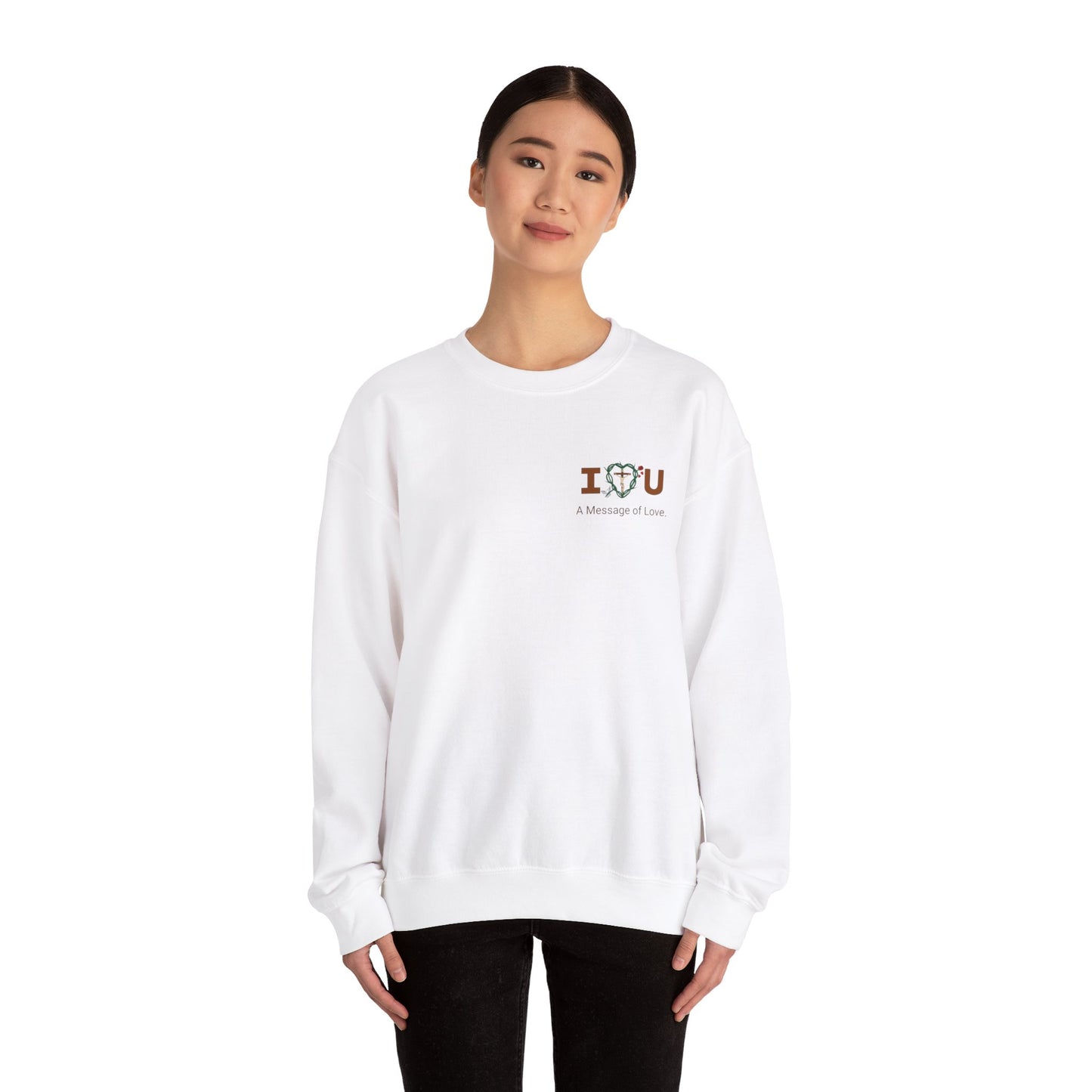 Message of Love, SWBT Adult Unisex Heavy Blend™ Crewneck Sweatshirt