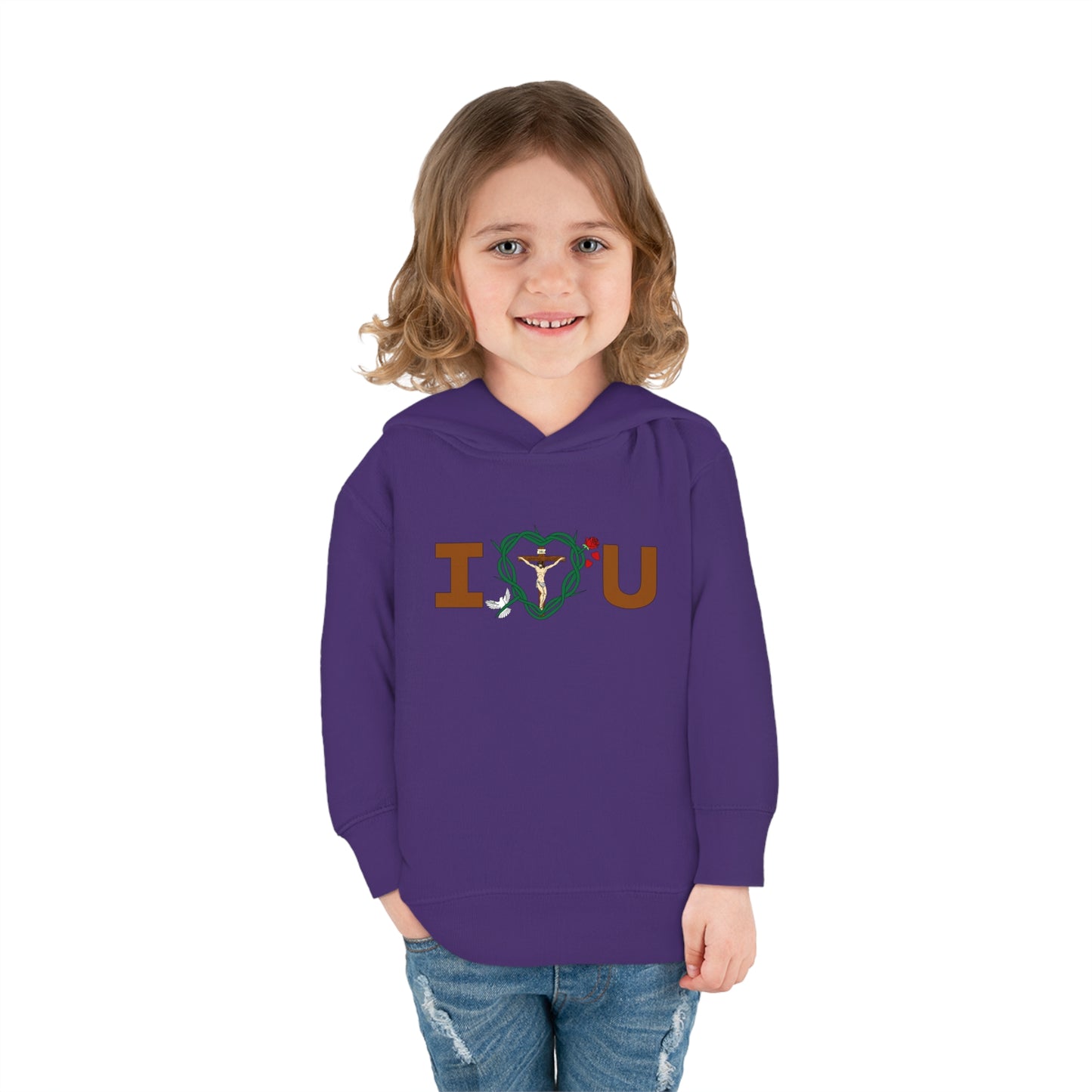 Message of Love, C Toddler Pullover Fleece Hoodie