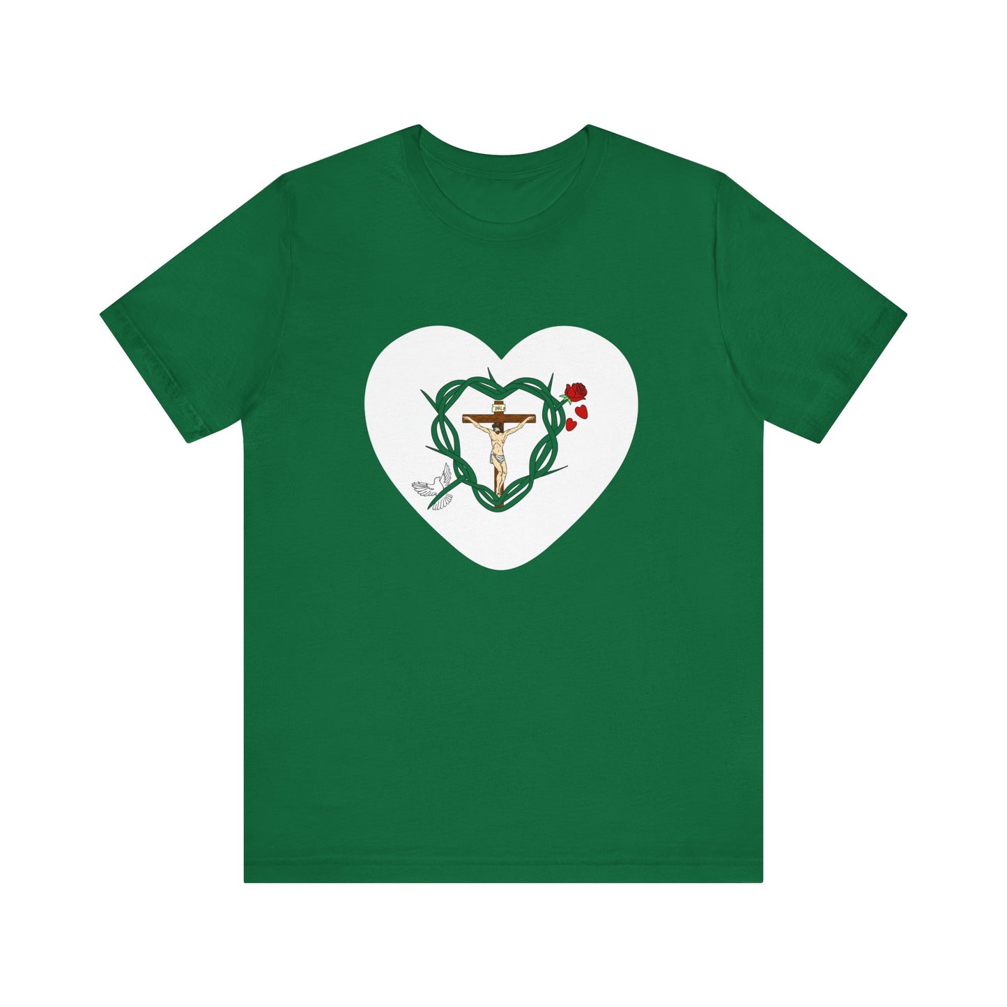 Our Shield, Adult Heart Unisex Jersey Short Sleeve Tee