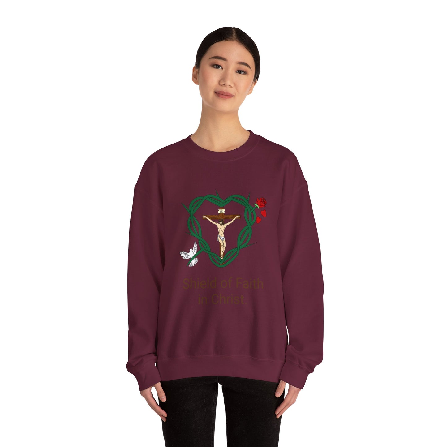 Our Shield, WBT Adult Unisex Heavy Blend™ Crewneck Sweatshirt