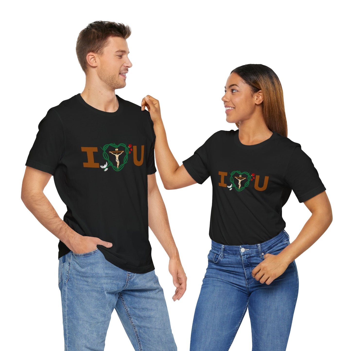 Message of Love, Adult Unisex Jersey Short Sleeve Tee