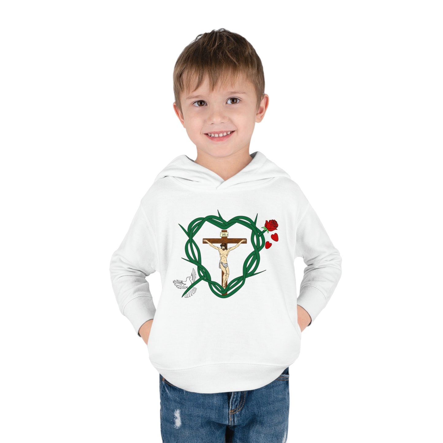 Our Shield, Toddler Pullover Fleece Hoodie