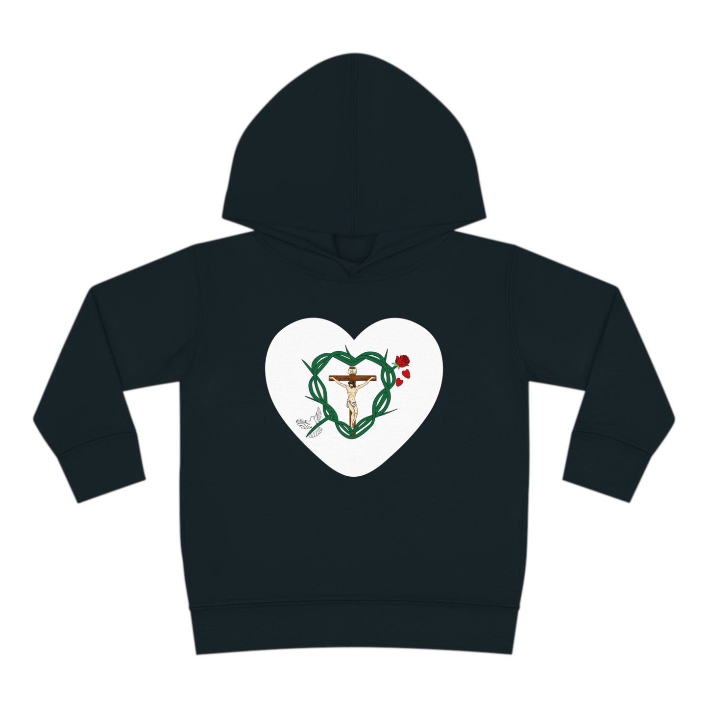 Our Shield Heart, Toddler Pullover Fleece Hoodie