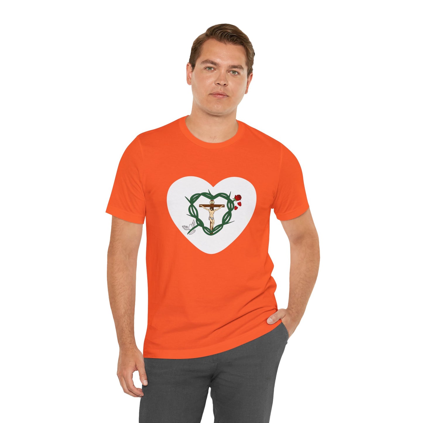 Our Shield, Adult Heart Unisex Jersey Short Sleeve Tee