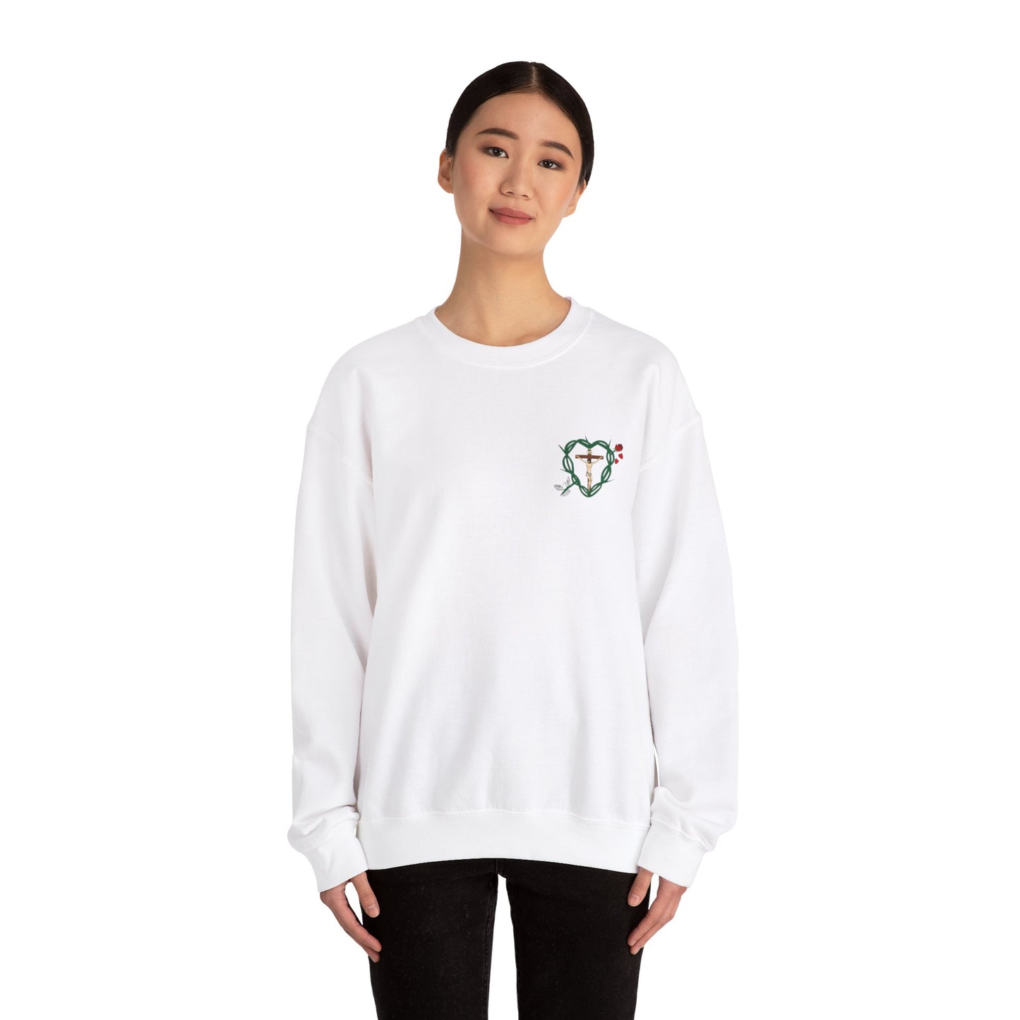 Our Shield, S Adult Unisex Heavy Blend™ Crewneck Sweatshirt