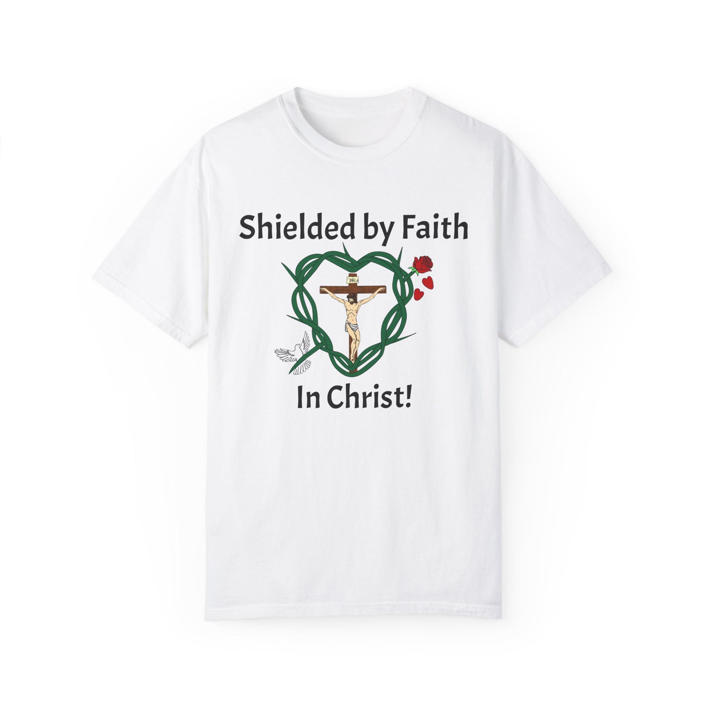 Shield of Faith,  Adult Unisex Garment-Dyed T-shirt