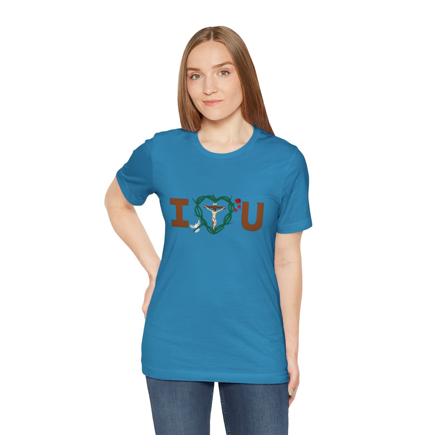 Message of Love, Adult Unisex Jersey Short Sleeve Tee