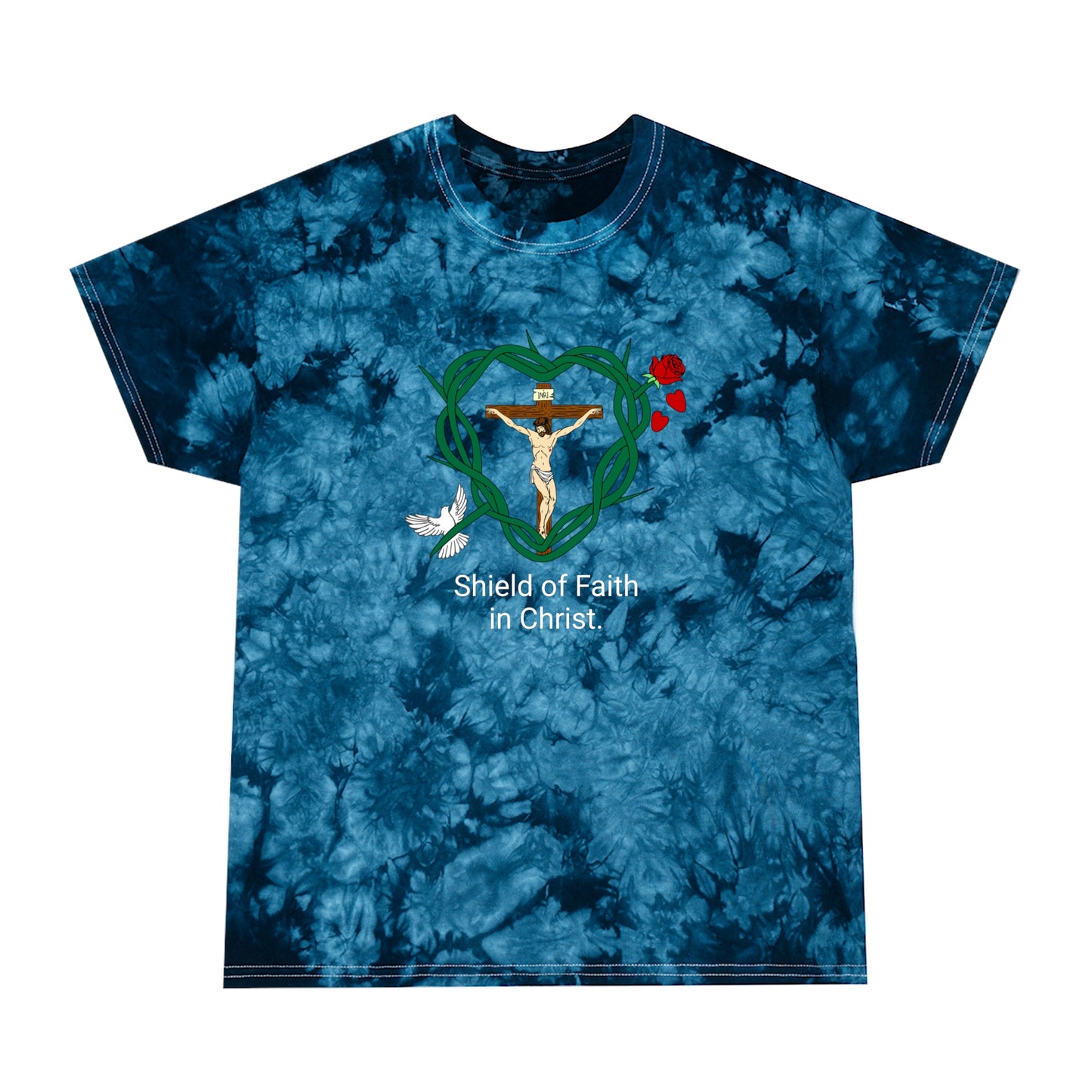 Our Shield, WT Tie-Dye Tee, Crystal