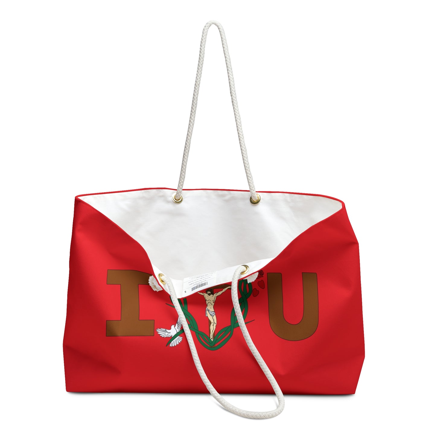 A Message of Love, DSP Red Weekender Bag