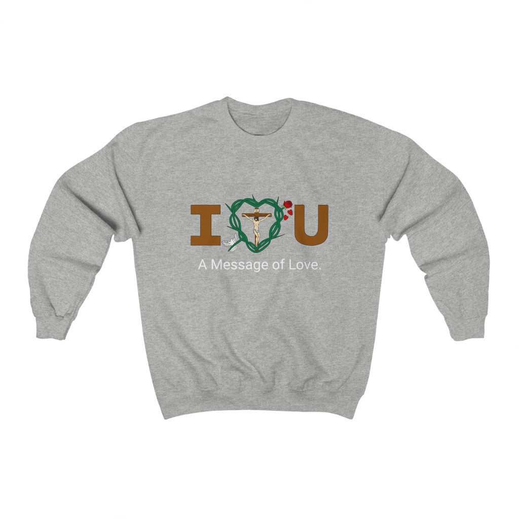 Message of Love, WWT Adult Unisex Heavy Blend™ Crewneck Sweatshirt