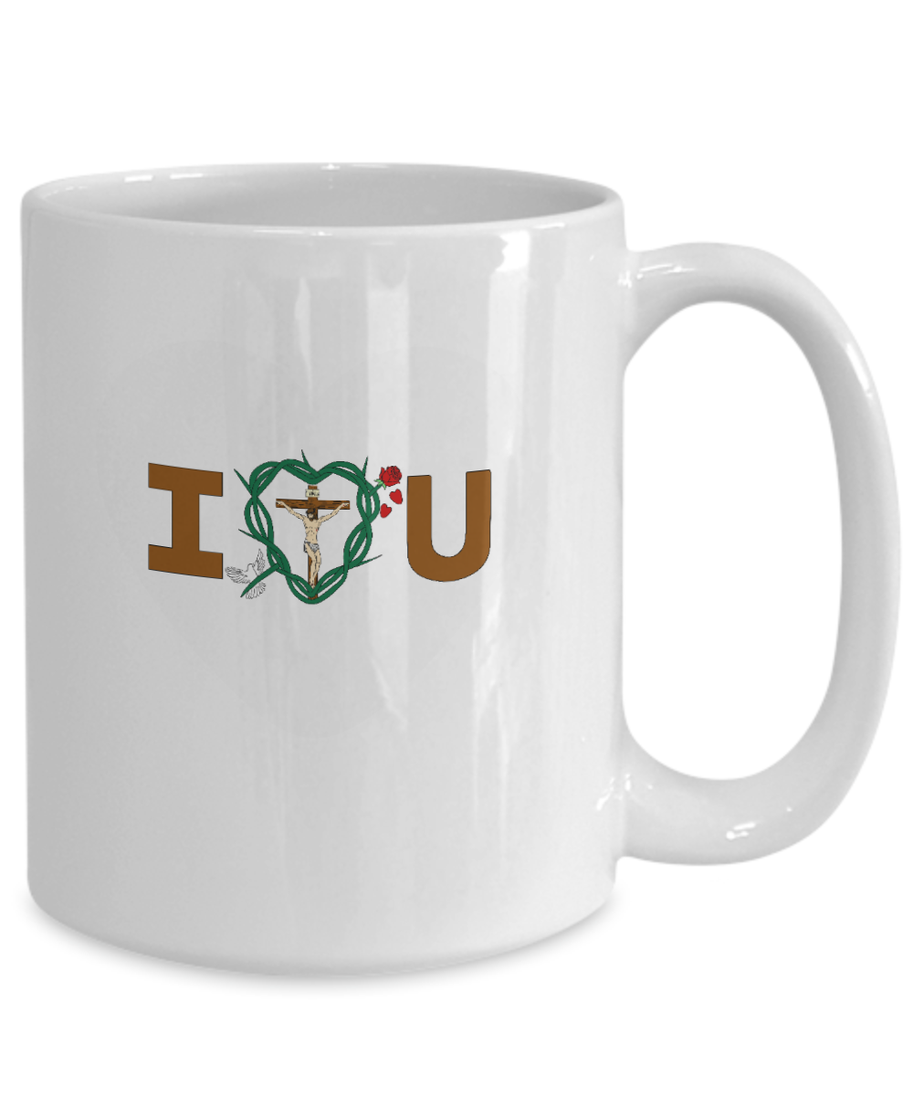 Message of Love Heart Mug