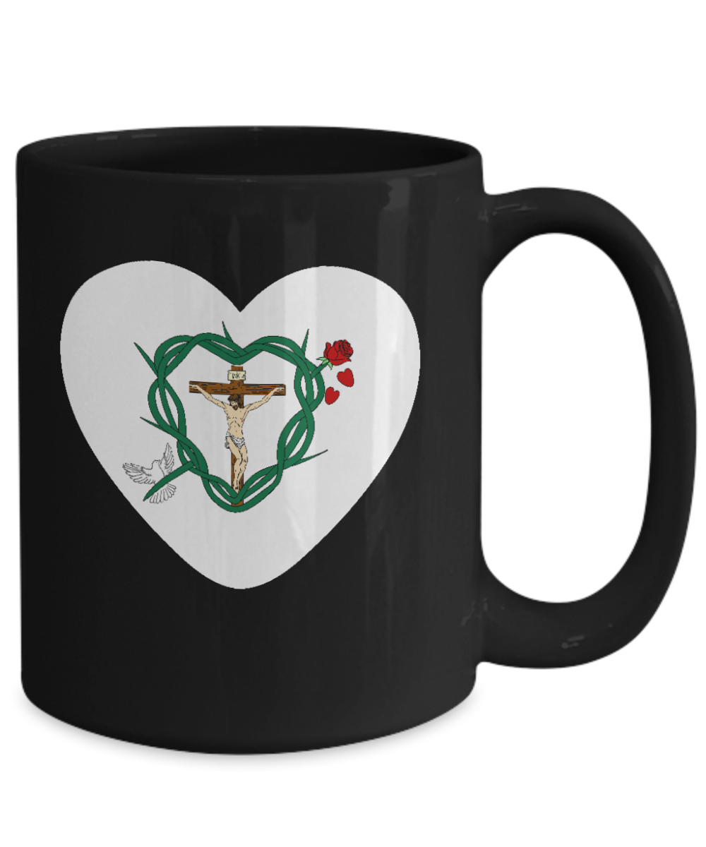 Our Shield Heart Mug