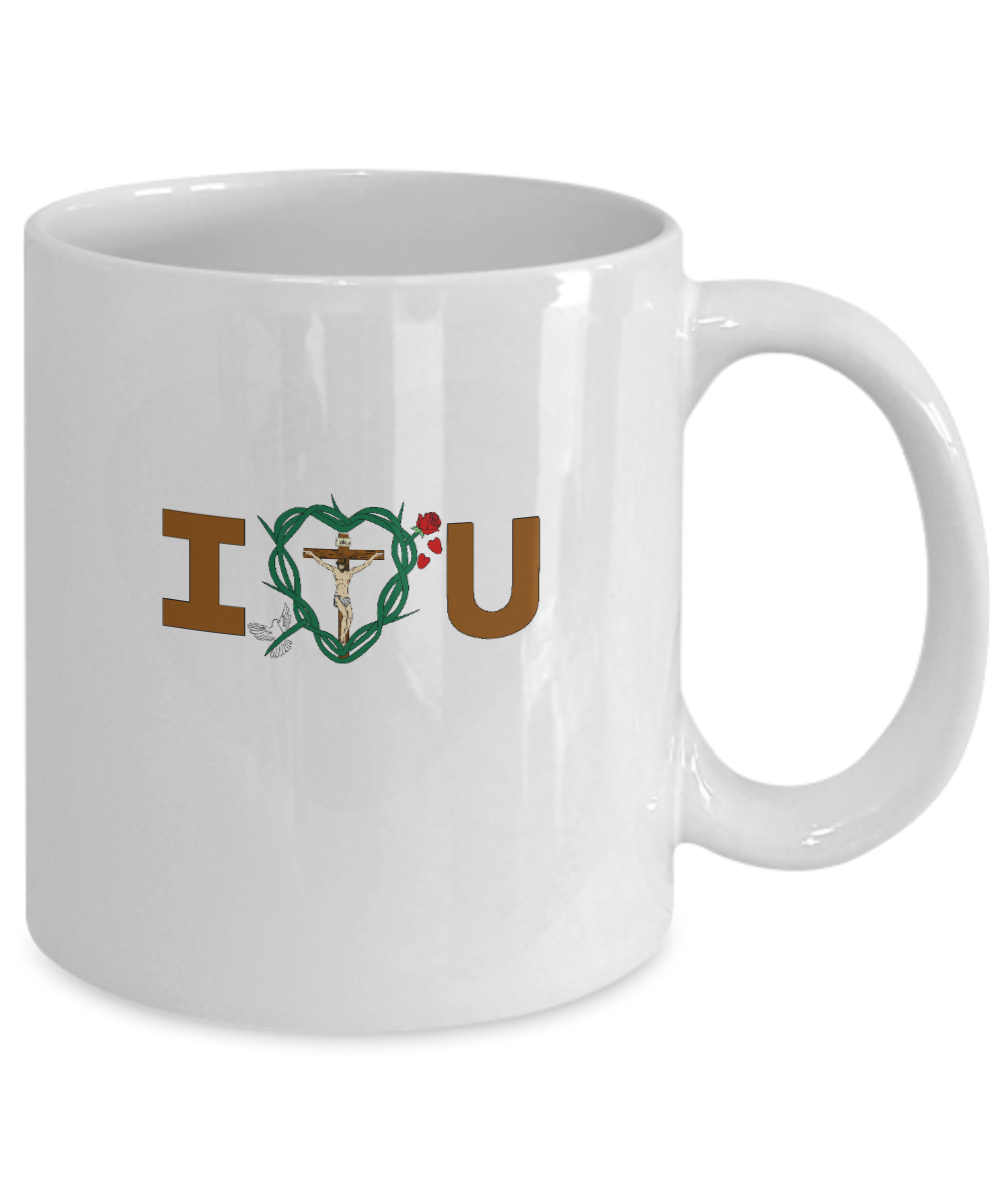 Message of Love Heart Mug