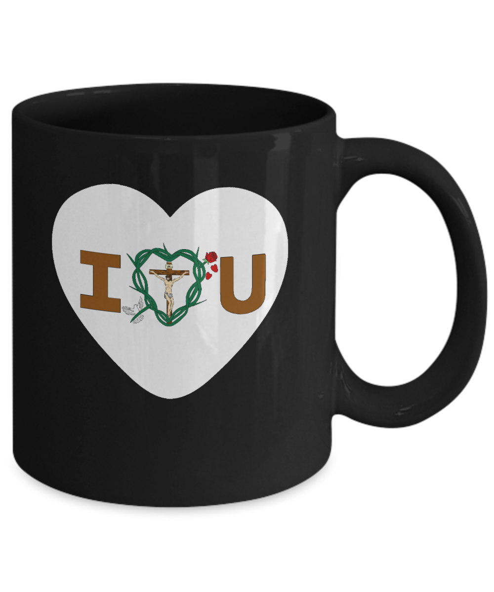 Message of Love Heart Mug