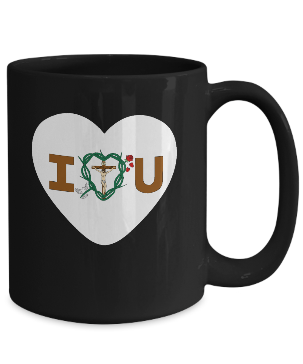 Message of Love Heart Mug