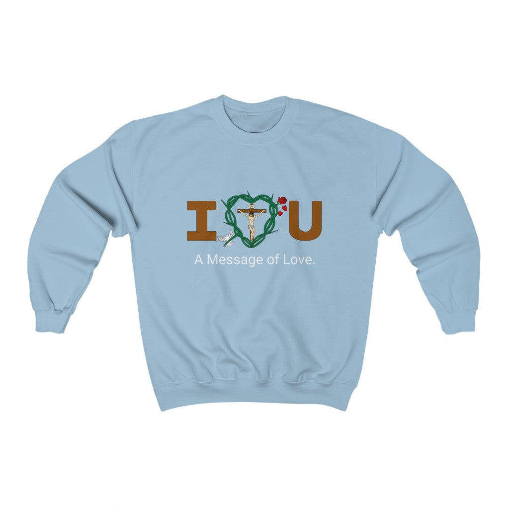 Message of Love, WWT Adult Unisex Heavy Blend™ Crewneck Sweatshirt