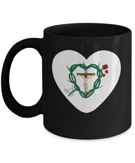 Our Shield Heart Mug