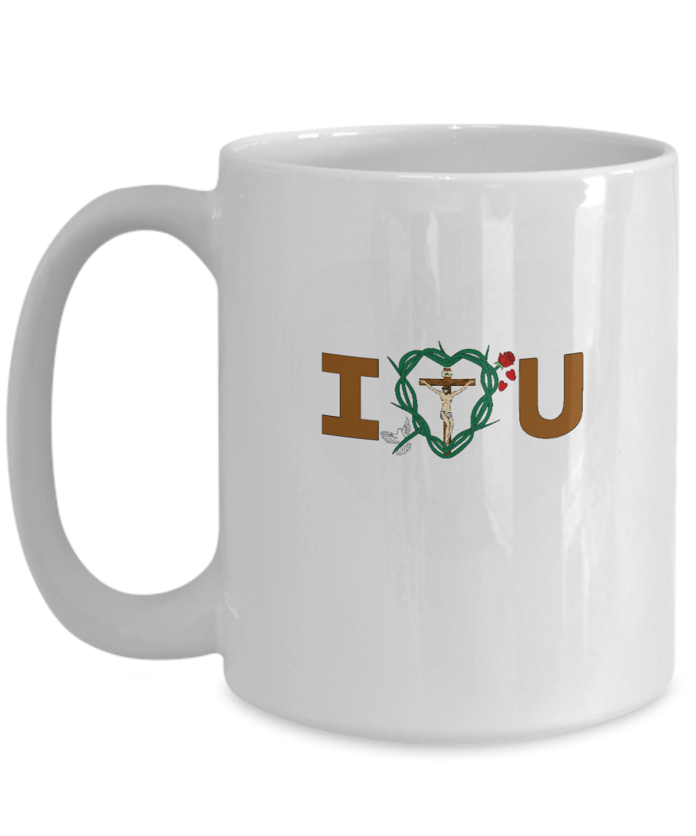 Message of Love Heart Mug