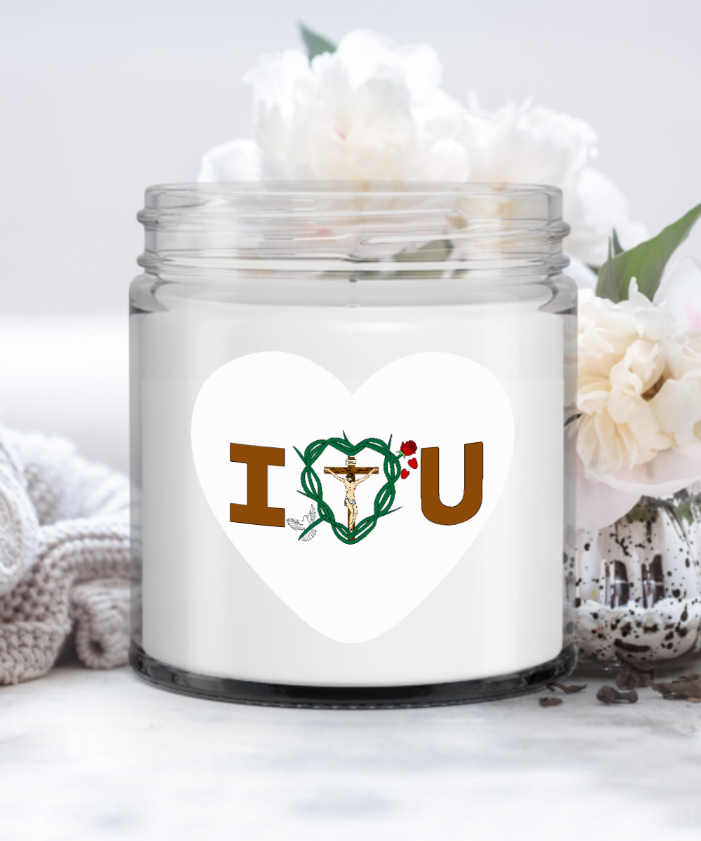 Message of Love Heart Candle