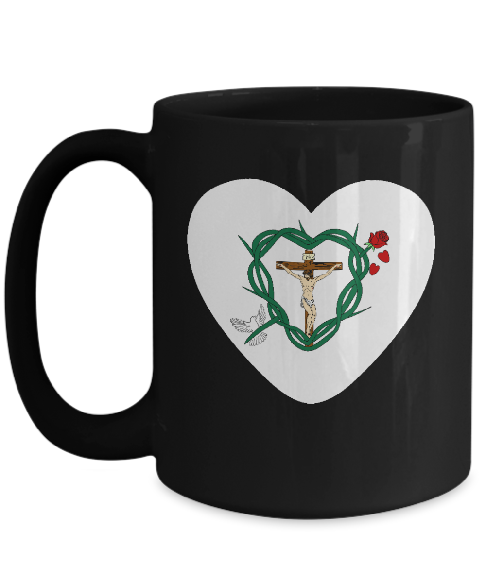 Our Shield Heart Mug