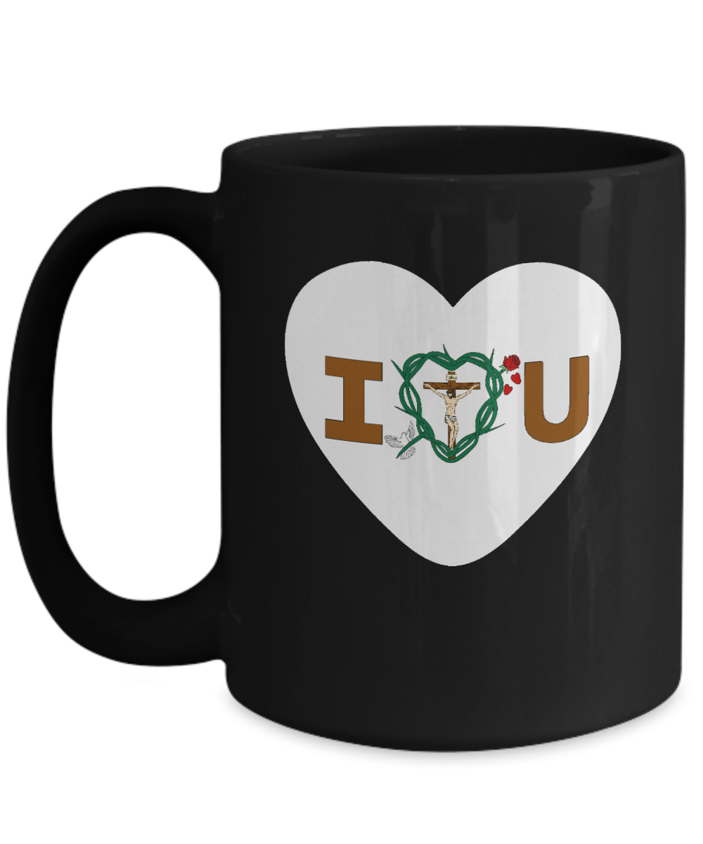 Message of Love Heart Mug