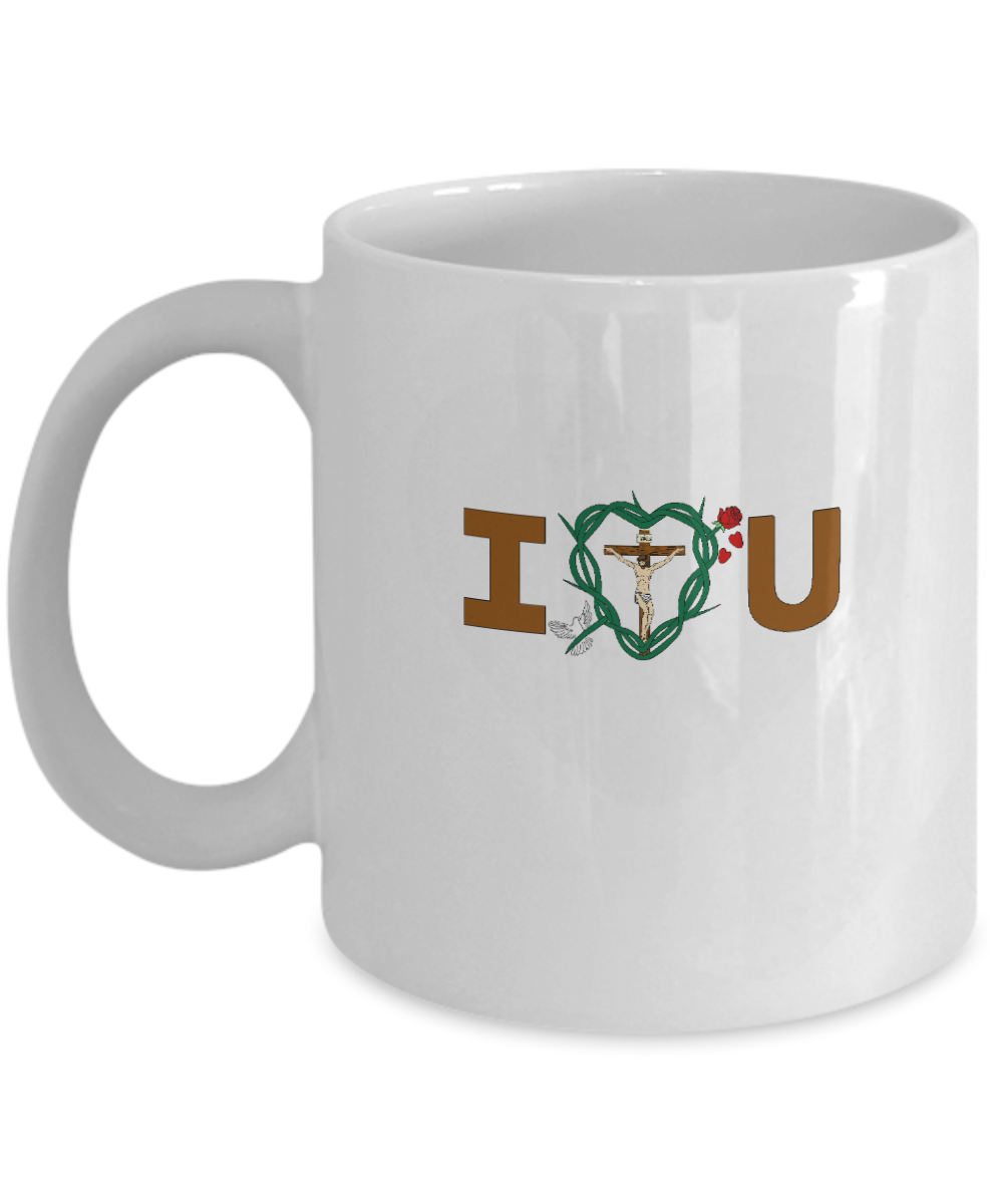 Message of Love Heart Mug