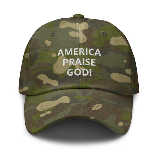 America Praise God! Multicam Hat